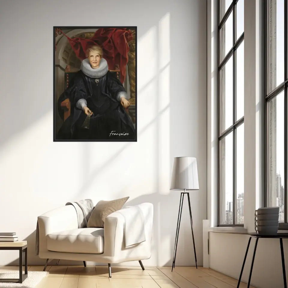 Tableau Personnalisé Portrait de Femme Catharina Behaghel par Jacob Jordaens