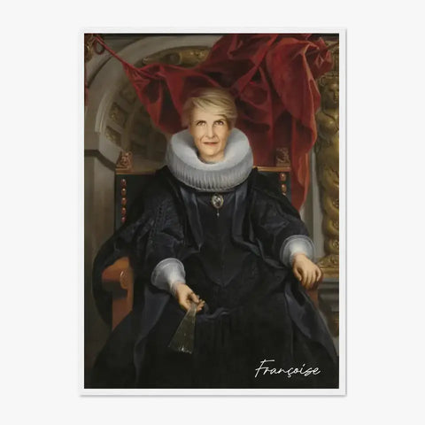 Tableau Personnalisé Portrait de Femme Catharina Behaghel par Jacob Jordaens
