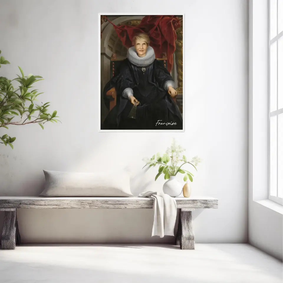 Tableau Personnalisé Portrait de Femme Catharina Behaghel par Jacob Jordaens