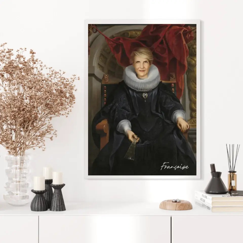 Tableau Personnalisé Portrait de Femme Catharina Behaghel par Jacob Jordaens
