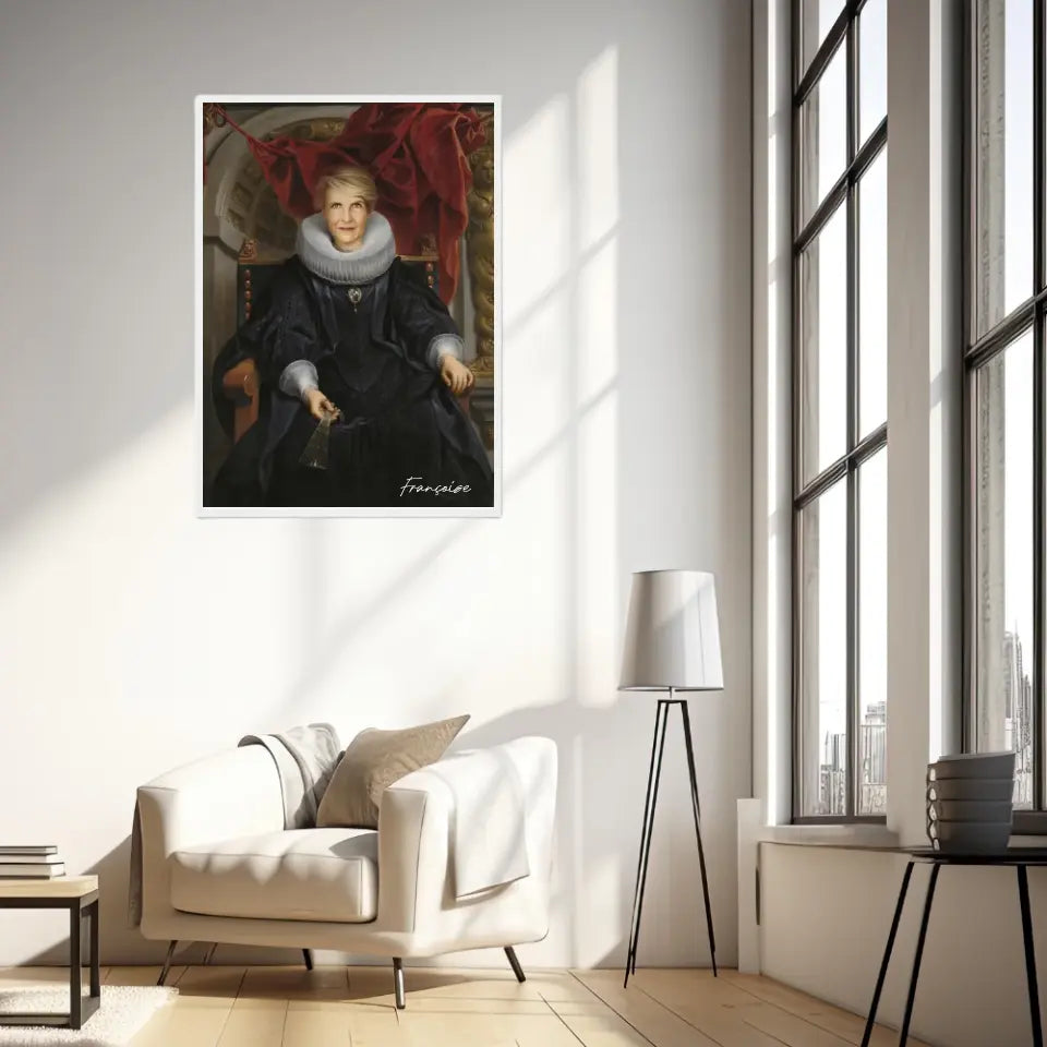 Tableau Personnalisé Portrait de Femme Catharina Behaghel par Jacob Jordaens