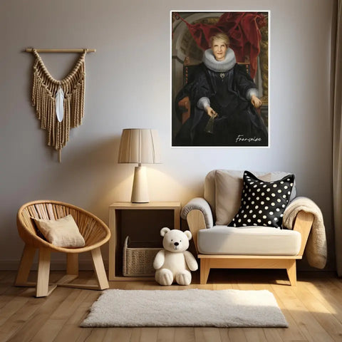 Tableau Personnalisé Portrait de Femme Catharina Behaghel par Jacob Jordaens