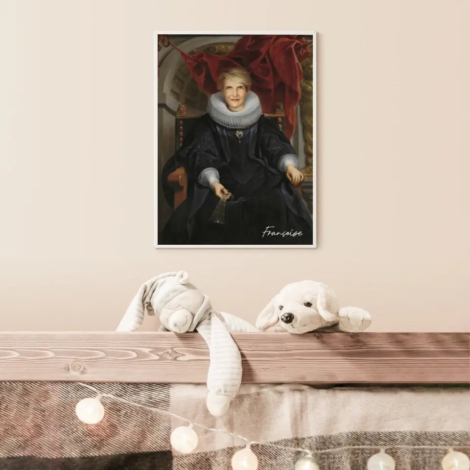Tableau Personnalisé Portrait de Femme Catharina Behaghel par Jacob Jordaens