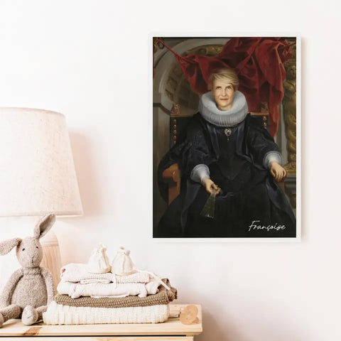 Tableau Personnalisé Portrait de Femme Catharina Behaghel par Jacob Jordaens