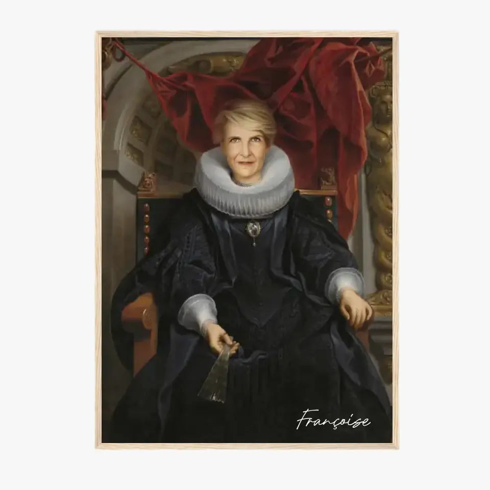 Tableau Personnalisé Portrait de Femme Catharina Behaghel par Jacob Jordaens
