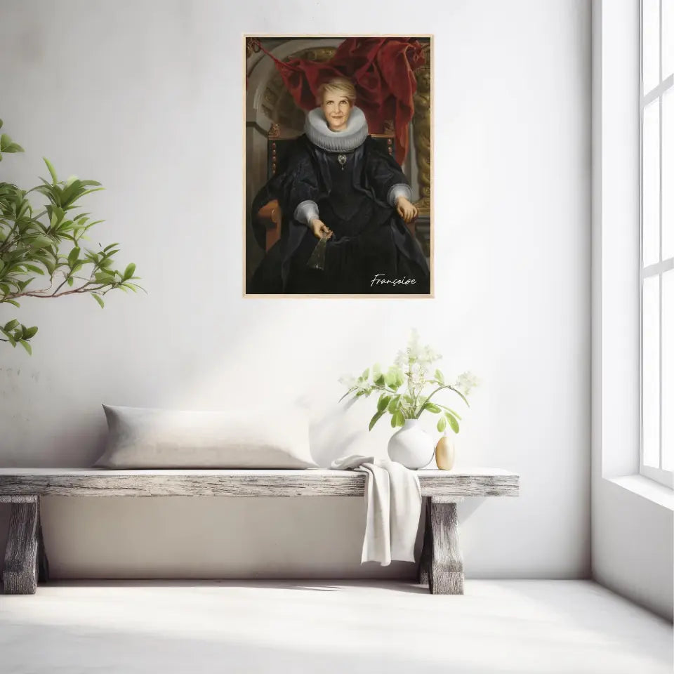Tableau Personnalisé Portrait de Femme Catharina Behaghel par Jacob Jordaens