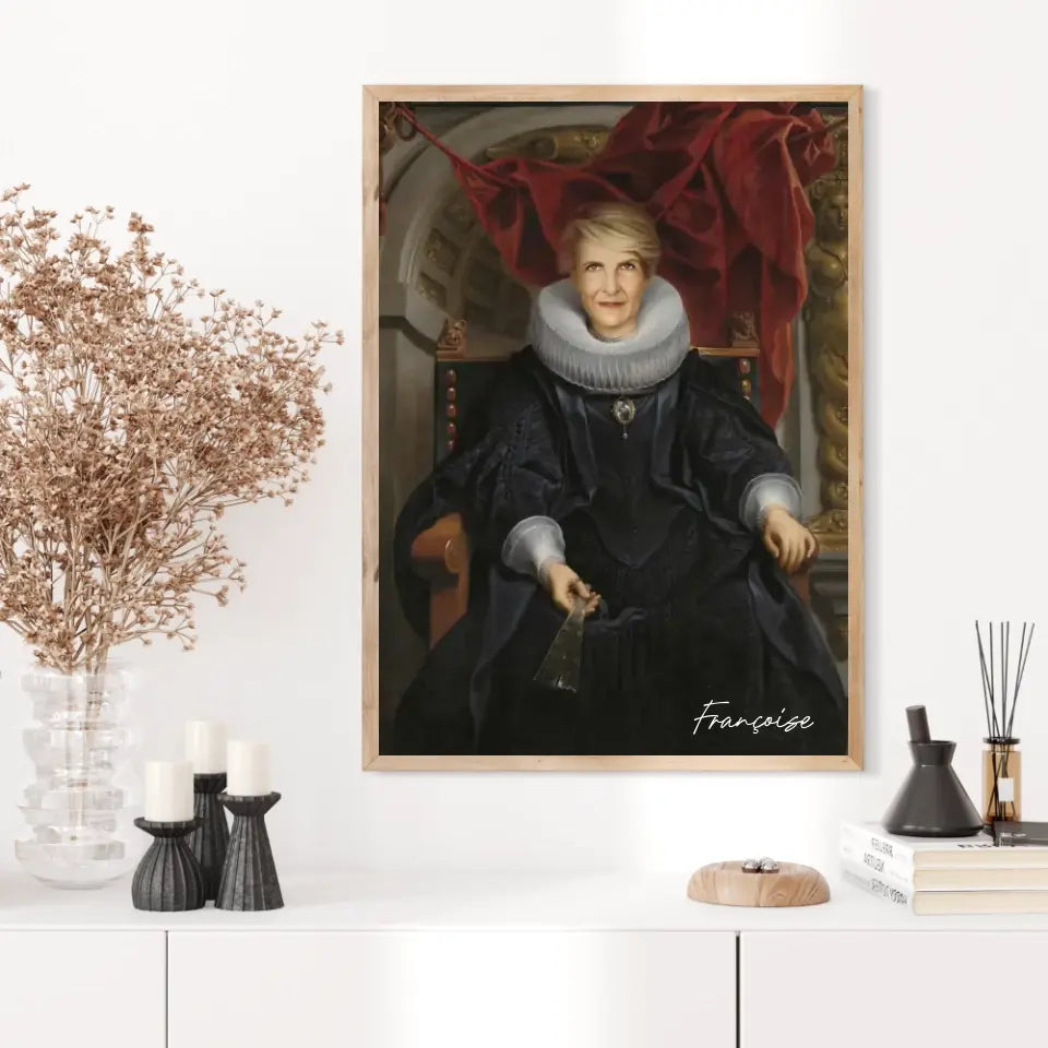 Tableau Personnalisé Portrait de Femme Catharina Behaghel par Jacob Jordaens