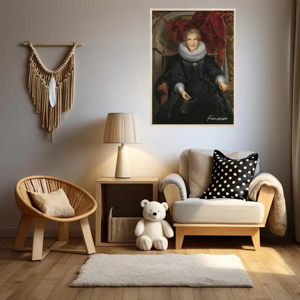 Tableau Personnalisé Portrait de Femme Catharina Behaghel par Jacob Jordaens