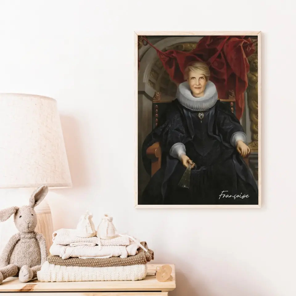 Tableau Personnalisé Portrait de Femme Catharina Behaghel par Jacob Jordaens