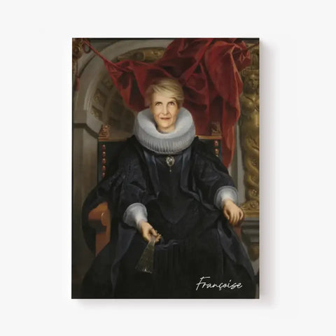 Tableau Personnalisé Portrait de Femme Catharina Behaghel par Jacob Jordaens