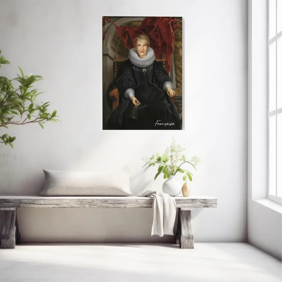 Tableau Personnalisé Portrait de Femme Catharina Behaghel par Jacob Jordaens