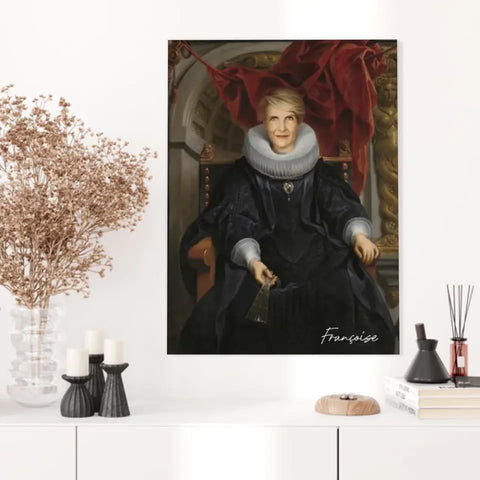 Tableau Personnalisé Portrait de Femme Catharina Behaghel par Jacob Jordaens