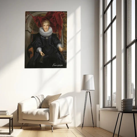 Tableau Personnalisé Portrait de Femme Catharina Behaghel par Jacob Jordaens