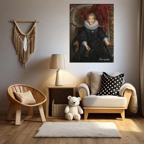 Tableau Personnalisé Portrait de Femme Catharina Behaghel par Jacob Jordaens