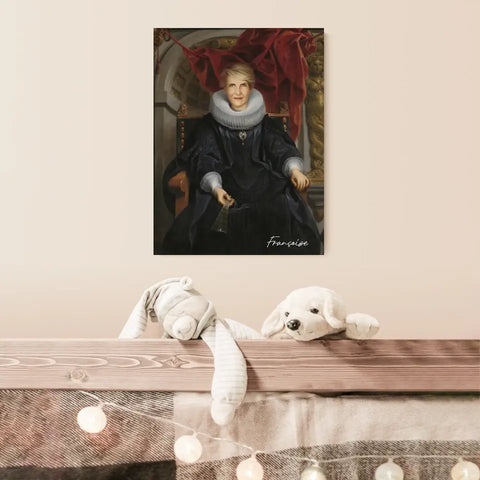 Tableau Personnalisé Portrait de Femme Catharina Behaghel par Jacob Jordaens