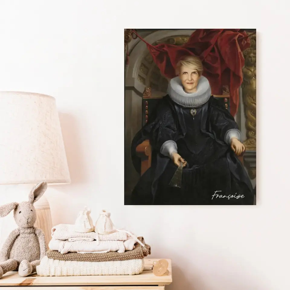 Tableau Personnalisé Portrait de Femme Catharina Behaghel par Jacob Jordaens