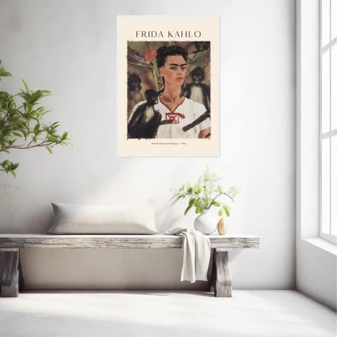 FRIDA KAHLO Self Portrait With Monkeys 1943