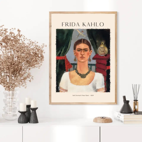 Affiche Frida Kahlo – Self Portrait Time Files 1929