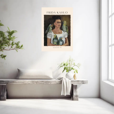 Affiche Frida Kahlo – Me And My Parrots 1941