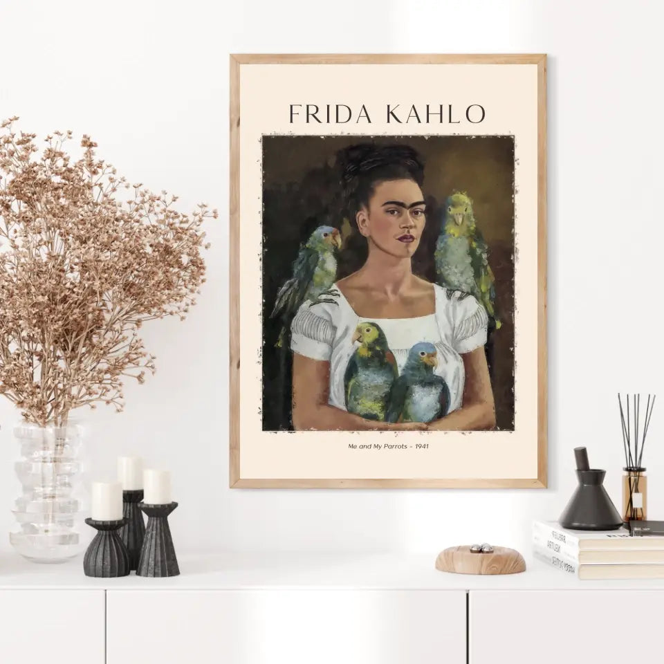FRIDA KAHLO Me And My Parrots 1941