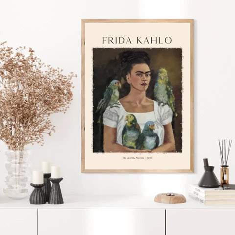 FRIDA KAHLO Me And My Parrots 1941