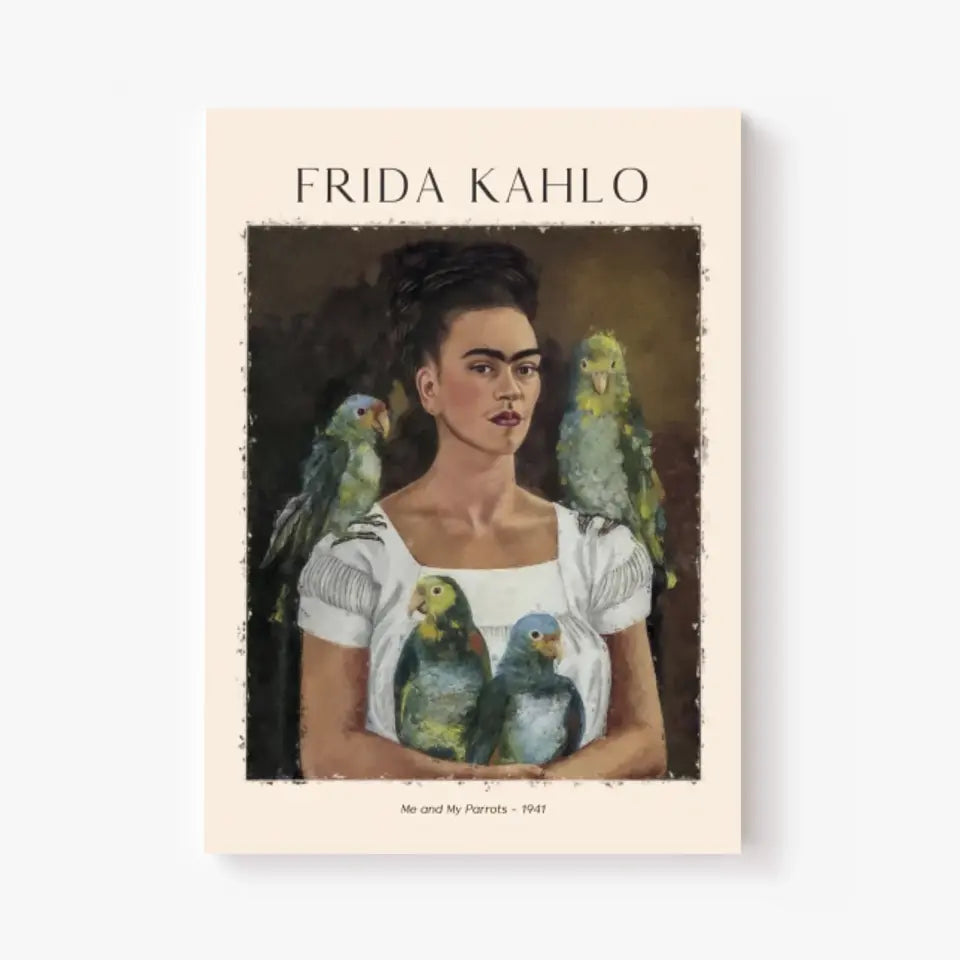 Affiche Frida Kahlo – Me And My Parrots 1941