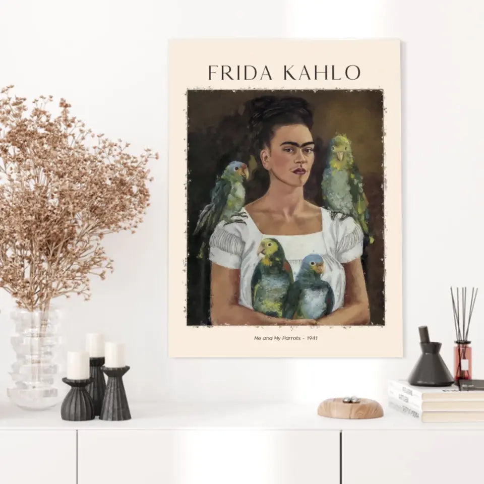 FRIDA KAHLO Me And My Parrots 1941