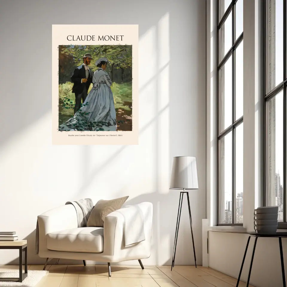 Claude Monet Bazille And Camille