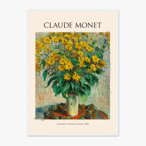 Claude Monet Jerusalem Artichoke Flowers