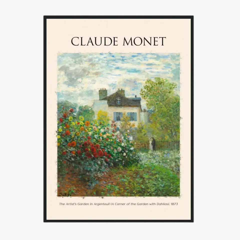 Claude Monet The Artists Garden In Argenteuil