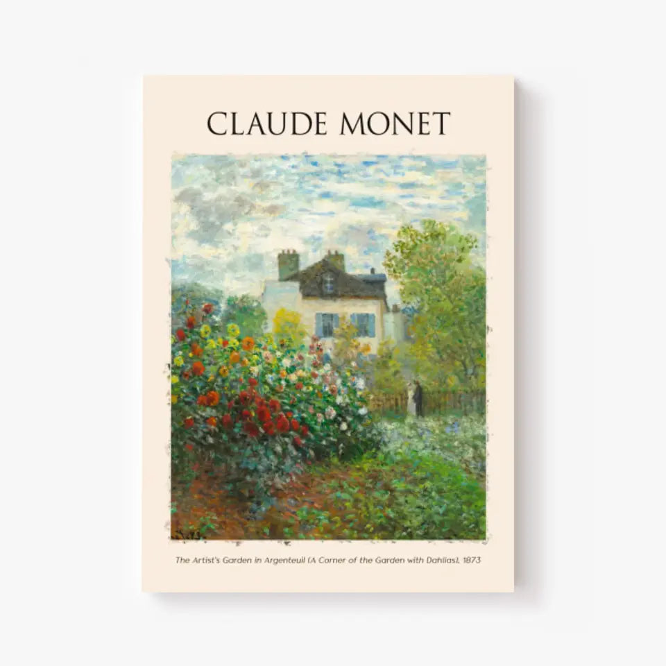 Claude Monet The Artists Garden In Argenteuil