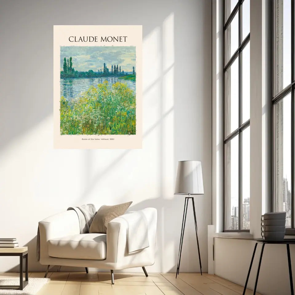 Claude Monet Bank Of The Seine Vétheuil