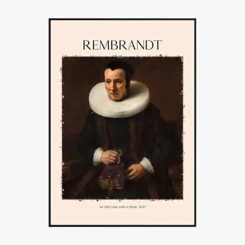 Rembrandt An Old Lady With A Book