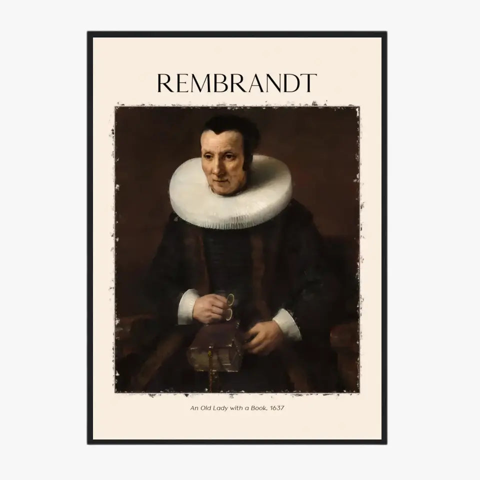 Rembrandt An Old Lady With A Book