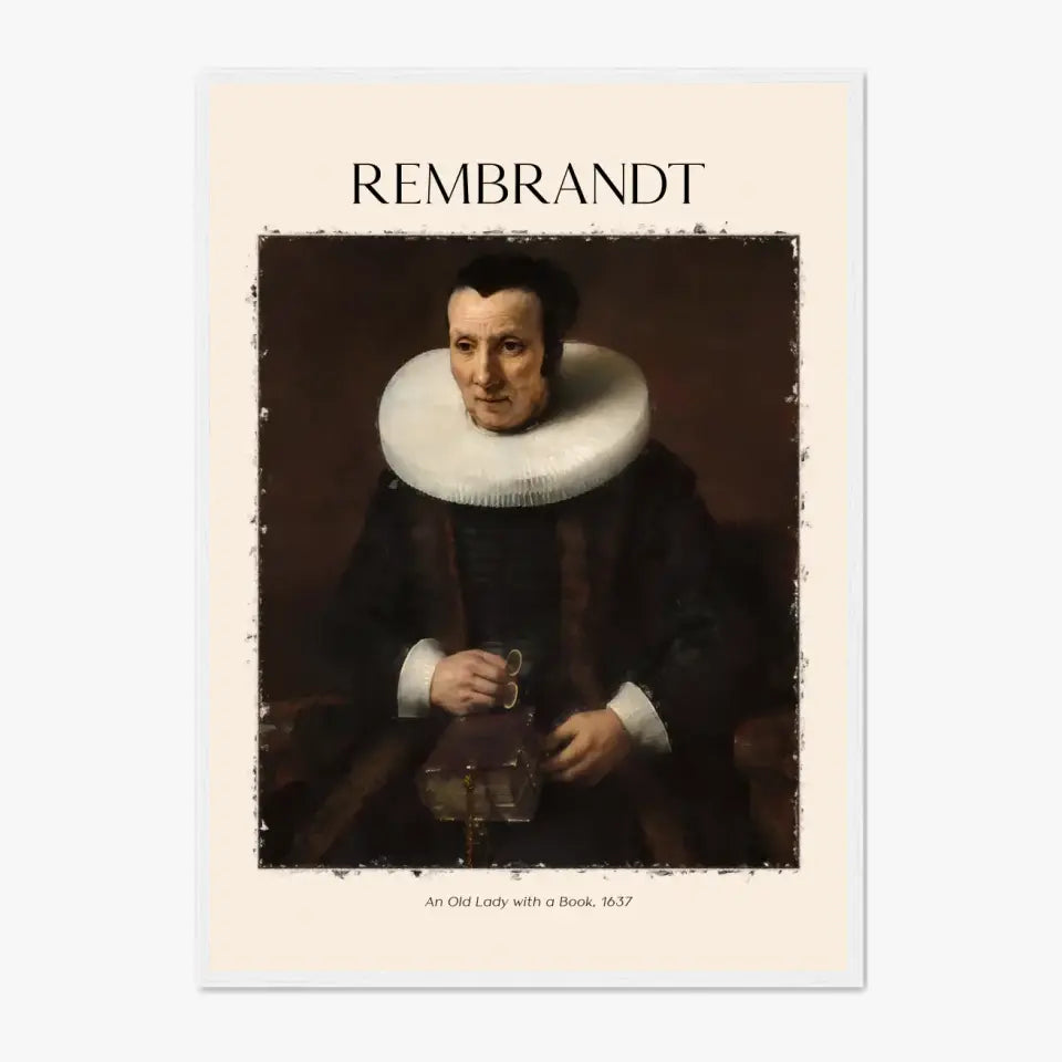 Rembrandt An Old Lady With A Book