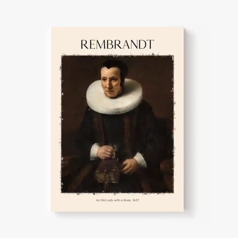 Rembrandt An Old Lady With A Book