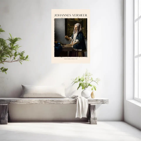 Johannes Vermeer Woman Holding A Balance