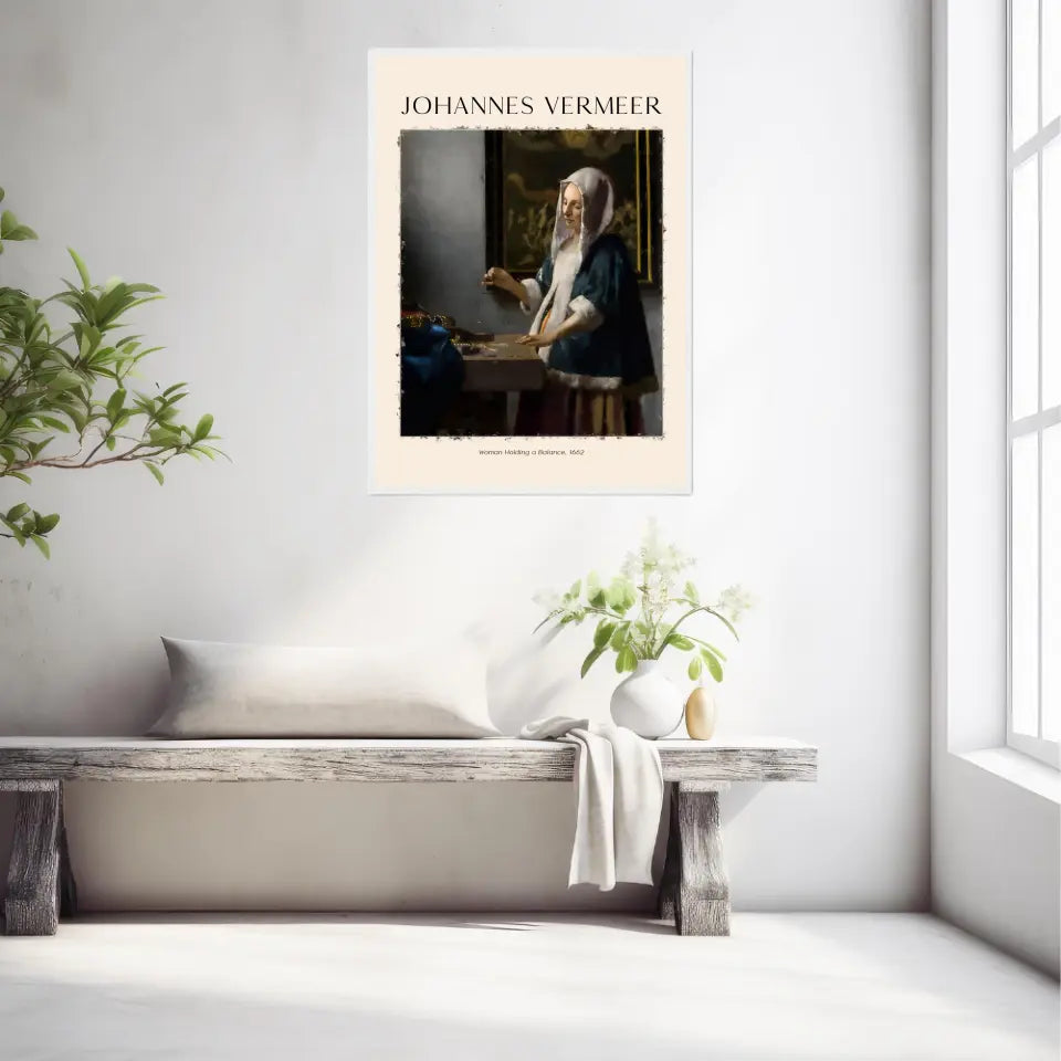 Johannes Vermeer Woman Holding A Balance