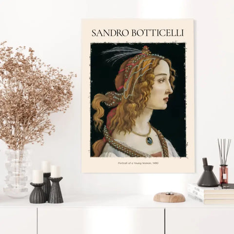 Sandro Botticelli Portrait Of A Young Woman