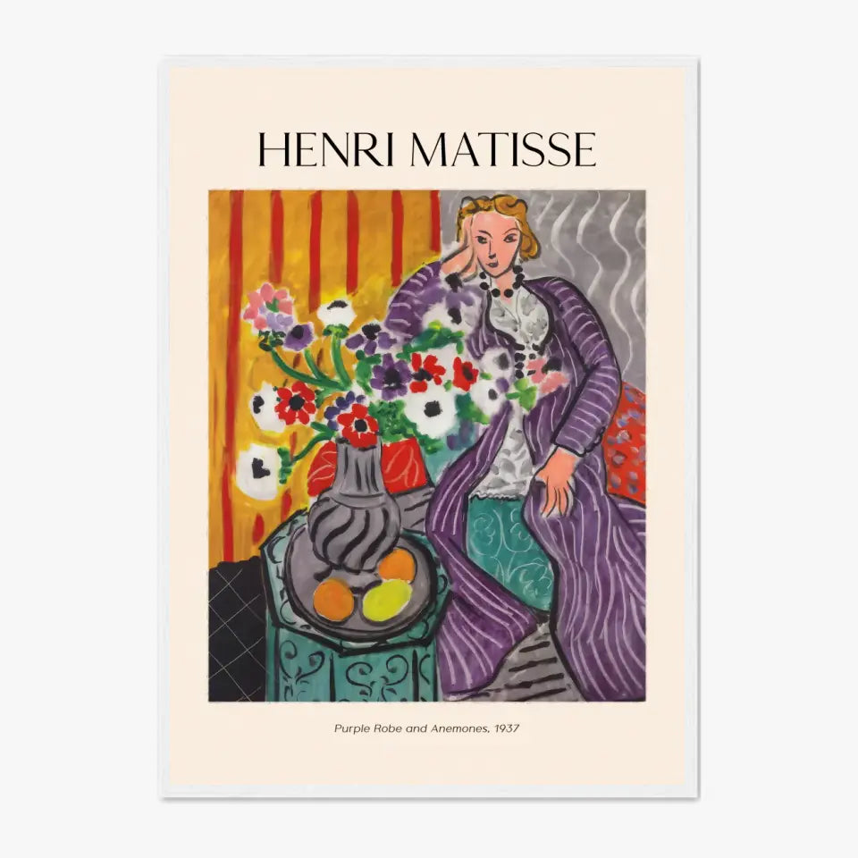 Henri Matisse Purple Robe And Anemones