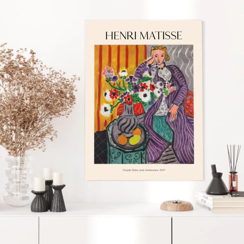 Henri Matisse Purple Robe And Anemones
