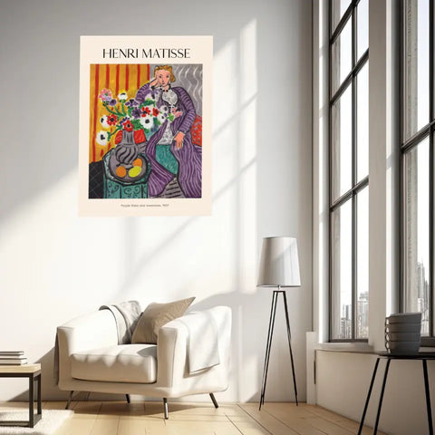 Henri Matisse Purple Robe And Anemones