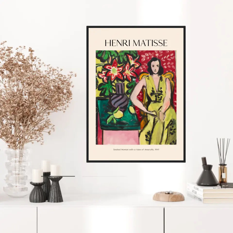Henri Matisse Seated Woman With A Vase Of Amaryllis