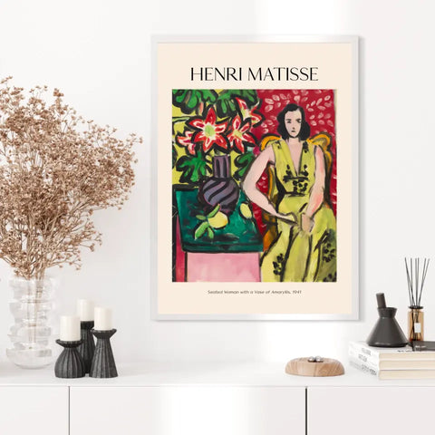 Henri Matisse Seated Woman With A Vase Of Amaryllis