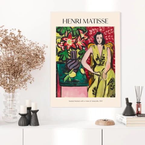 Henri Matisse Seated Woman With A Vase Of Amaryllis