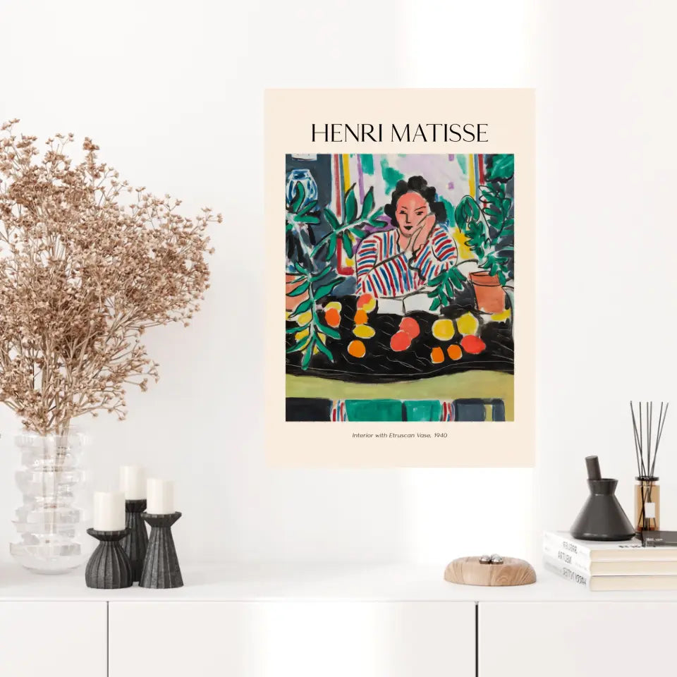 Henri Matisse Interior With Etruscan Vase