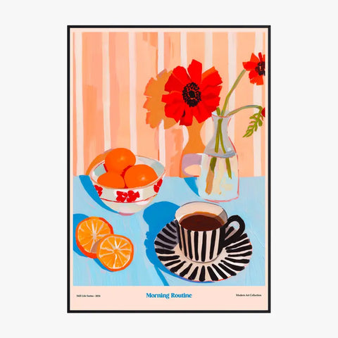 Affiche Et Tableau Cuisine Morning Routine