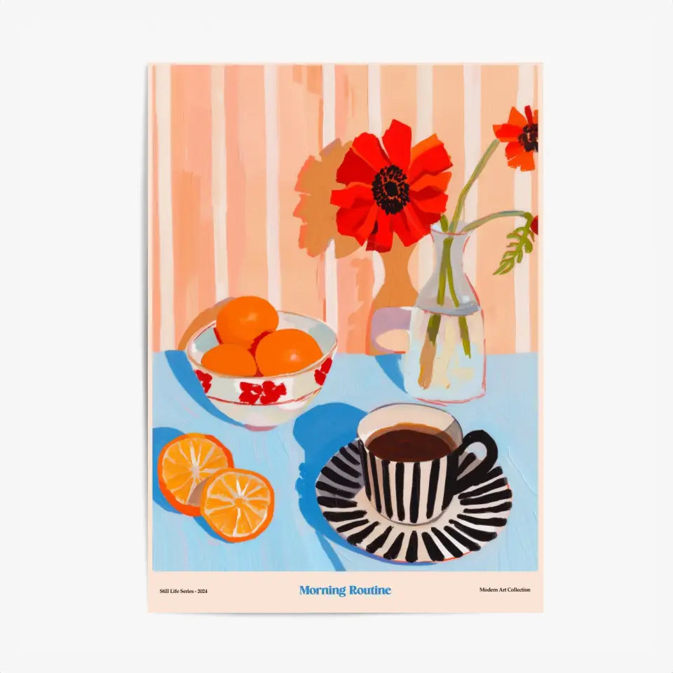 Affiche Et Tableau Cuisine Morning Routine