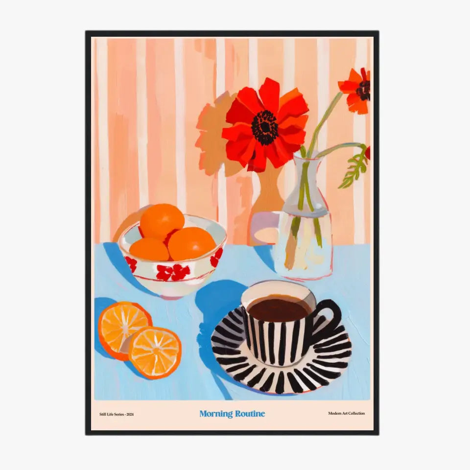 Affiche Et Tableau Cuisine Morning Routine