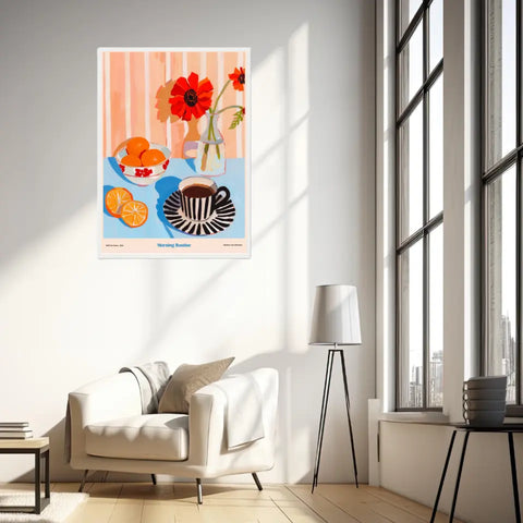 Affiche Et Tableau Cuisine Morning Routine